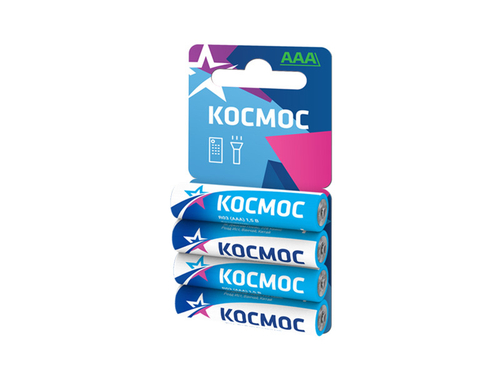 Батарейка мизинчиковая, солевая, блистер, ААА, KOCR034BL(KOC-R03-4BL), 4шт.