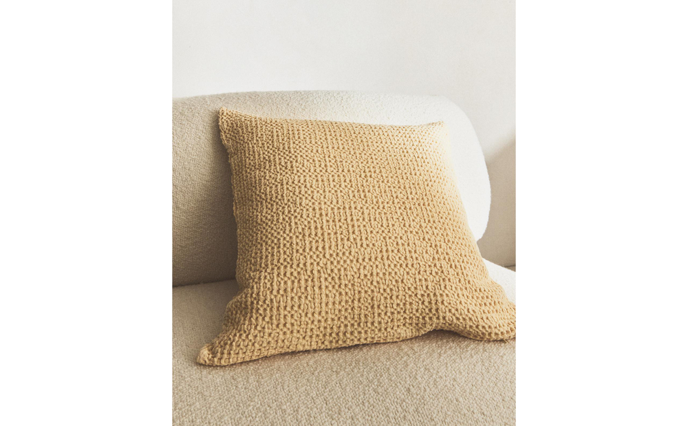 Zara Home наволочка декоративная из хлопка, зелёный · 1137/007