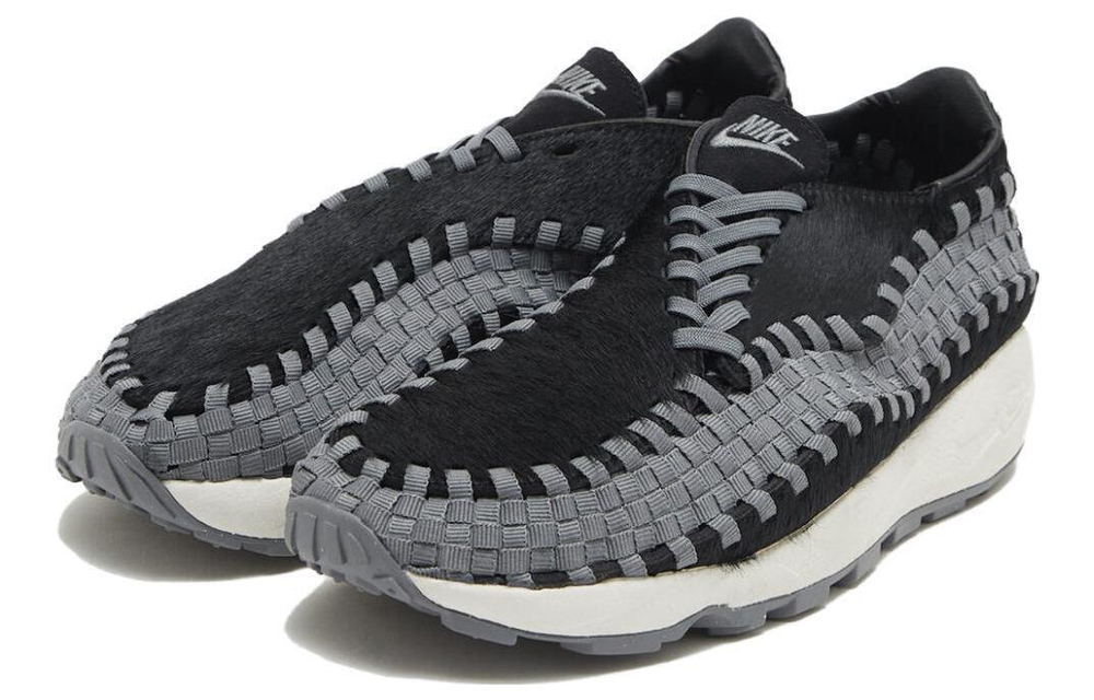 Кроссовки Nike Footscape Woven "Black And Smoke Grey" (Женская размерная сетка)