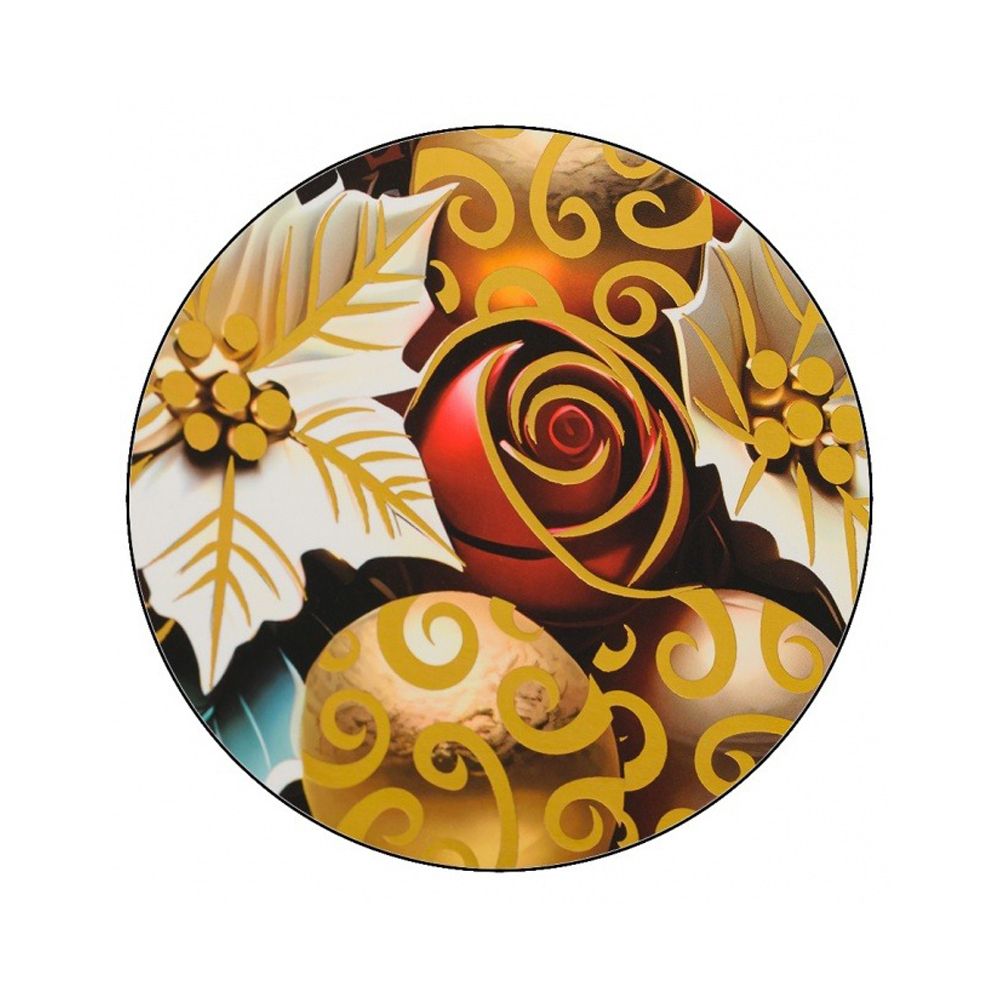 Подарочный пакет Basir, серия "Новогодний", золотое тиснение, 18*23*10 см, ассорти