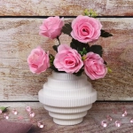 Ваза из пластика «Marlen-Портофино» 0,5л 15*8,3см цвет белый