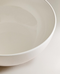Zara Home блюдо сервировочное из каменной керамики, цвет белый, 23.5 см