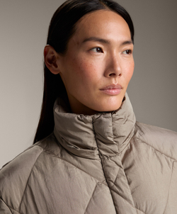 Oysho Водоотталкивающая утепленная куртка Primaloft®, темно-серый