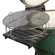 Керамический угольный гриль DinoEgg Classic Green, 46 см, с ножками и столиками