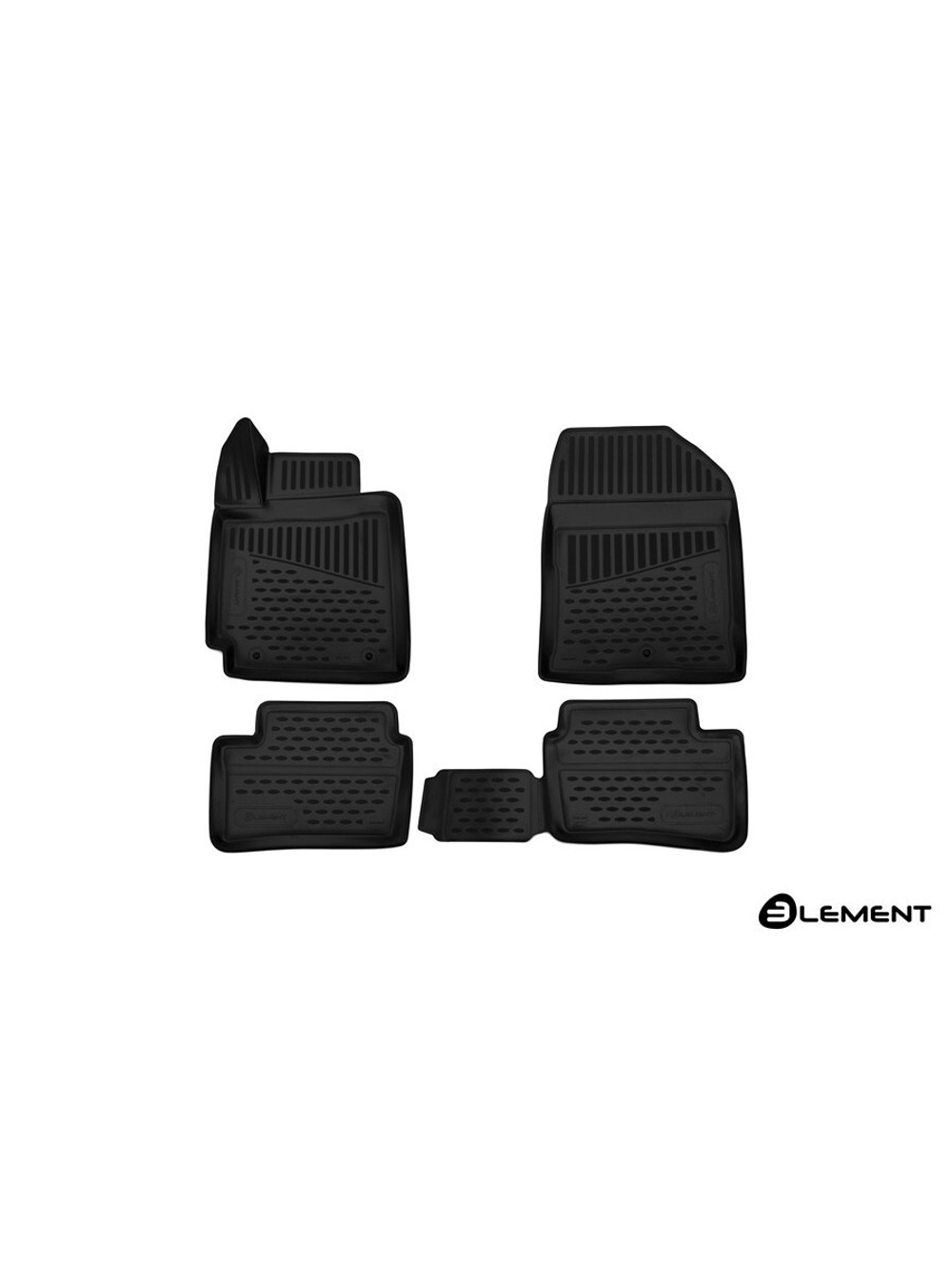 Коврики в салон для KIA Picanto, 2017-, хэтчбек, 4 шт. (полиуретан) ELEMENT3D2564210