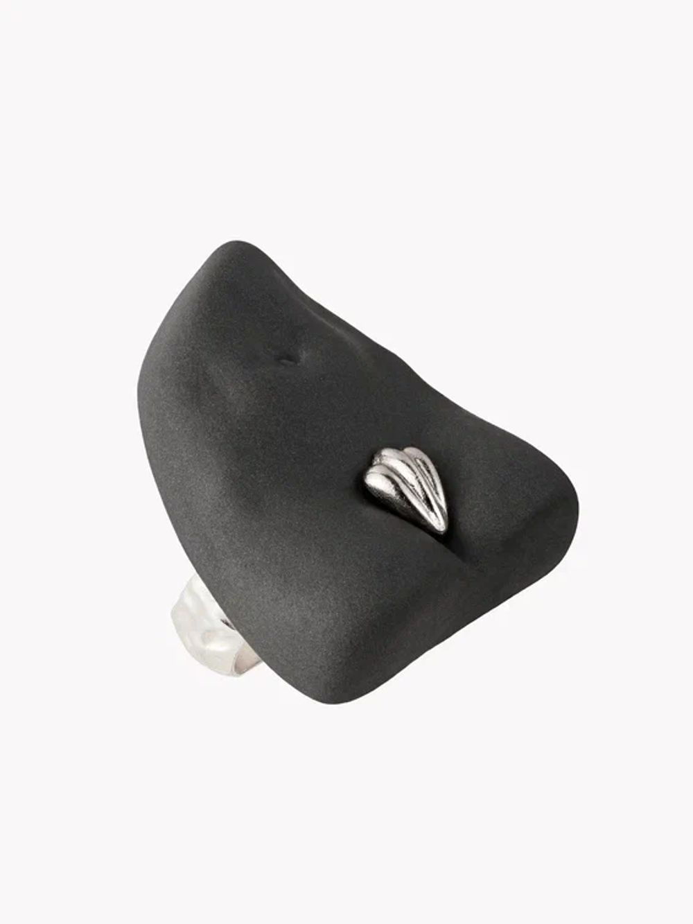 Кольцо Гера, серый фарфор