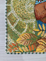 Набор декоративных гобеленовых салфеток Матрешки времена года 32х32 (4 шт.)