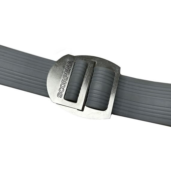 Ремень Scorpena V быстроразъемная металлическая пряжка серый
