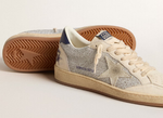 Кеды Women's Ball Star LTD in Swarovski crystals and leather with white suede star