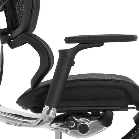 Кресло EXPERT 2 FLY RFYM 01 (сидение MAX с подножкой, подлокотник 6D(360), сетка черн/каркас черн)