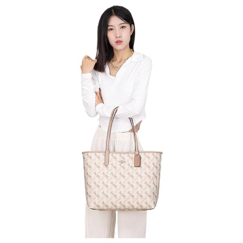 Сумка COACH City Reversible 33 PVC Tote, 91107-SVQB9