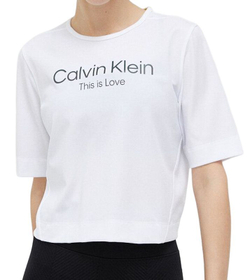 Женская теннисная футболка Calvin Klein WO SS T-shirt (Boxy) - белый