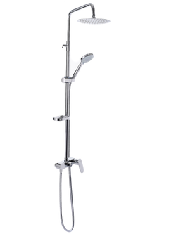 Душевая система RIVER CRATER D20-2 Округлая латунь Хром