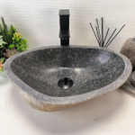 Раковина из речного камня RS-63516 (48*35*15) 0122