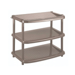 Этажерка для обуви "паола" 3 полки 490х310х545 мм (коричневый)