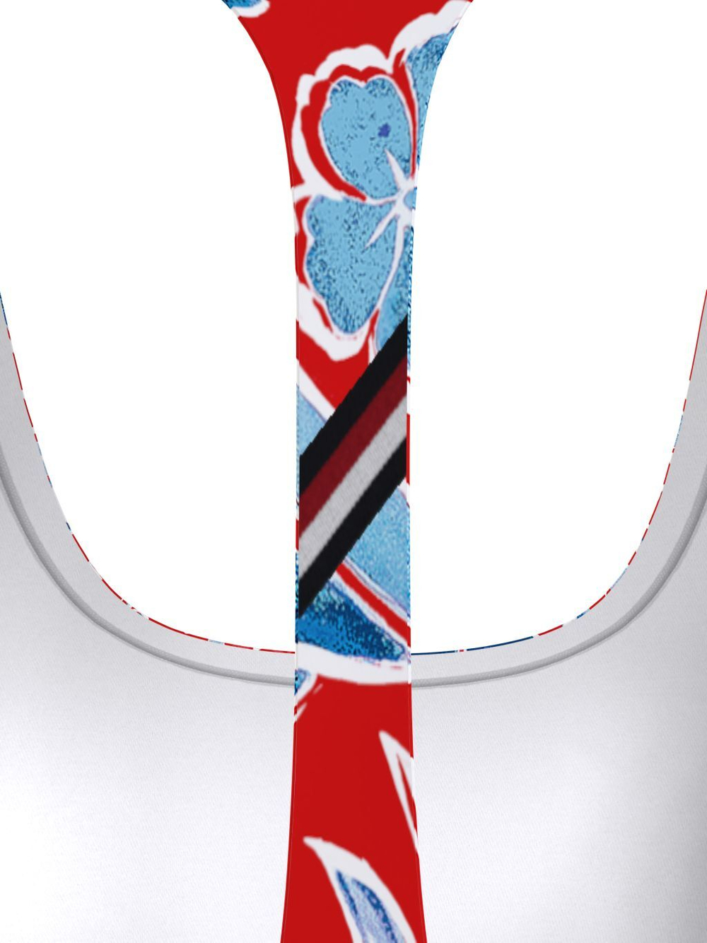 ТОП теннисный Tommy Hilfiger Mid Intensity Floral AOP Bra - разноцветный