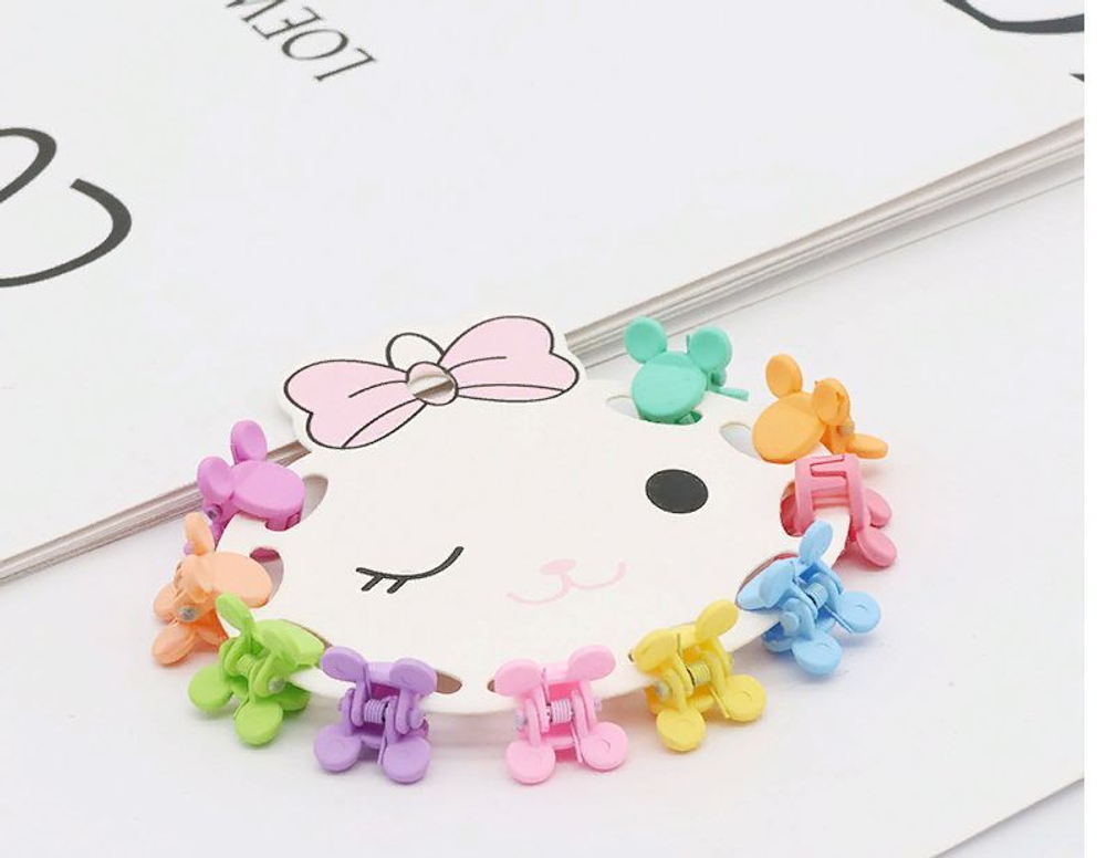 Pretty Girl TS00029-3 Крабики для волос "Бабочки" матовые 10 шт (одноцветные) (*12*1200)