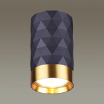 4287/1C HIGHTECH ODL22 403 черный/золотистый/металл Потолочный светильник IP20 LED GU10 max 10W AD ASTRUM