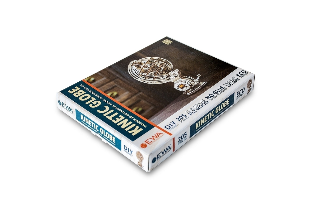 Конструктор деревянный 3D EWA Кинетический глобус