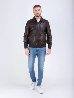 Куртка кожаная из натуральной кожи
