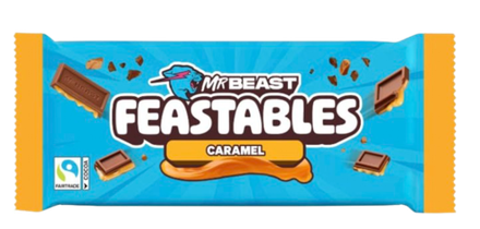 Шоколад Feastables Mr. Beast молочный с карамелью