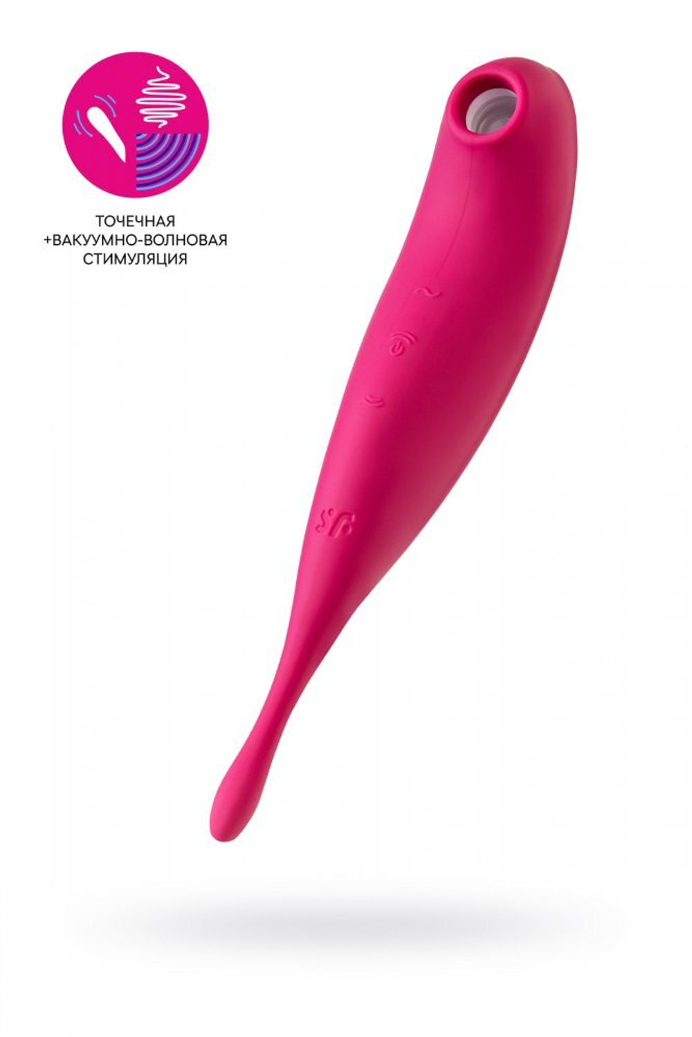 Вакуум-волновой бесконтактный стимулятор клитора Satisfyer Twirling Pro красный