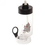 Бутылка питьевая стеклянная 300мл «Веселые Котики»