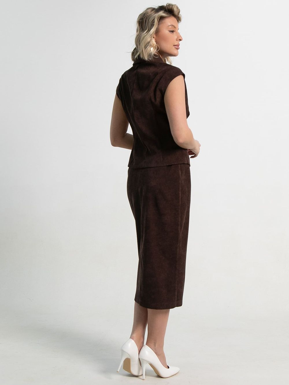 Жилет Анабель (шоколадный) Б15362-10М LT Collection