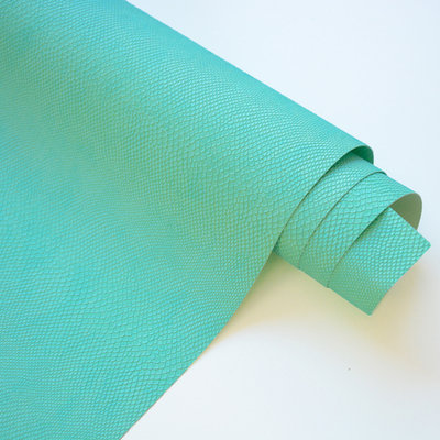 Кожзам переплетный с тиснением "Питон", мятный