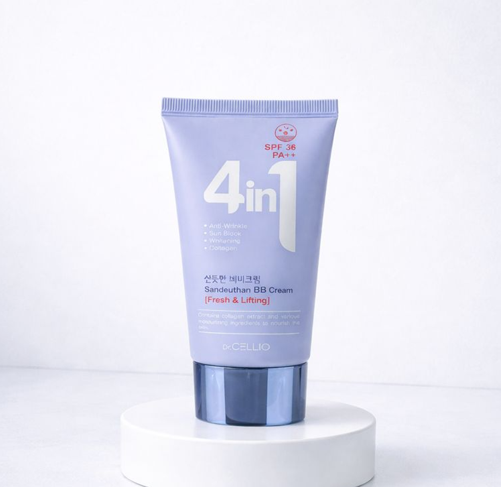 Dr.CELLIO BB крем для лица 4 In 1 Sandeuthan BB Cream SPF36 PA++, 50мл