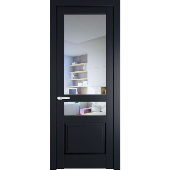 Межкомнатная дверь эмаль Profil Doors 3.5.4PD нэви блу остеклённая