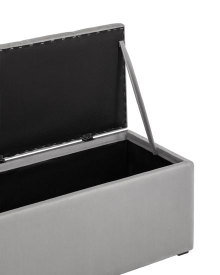 Пуф с крышкой Нильсон 2 велюр серый