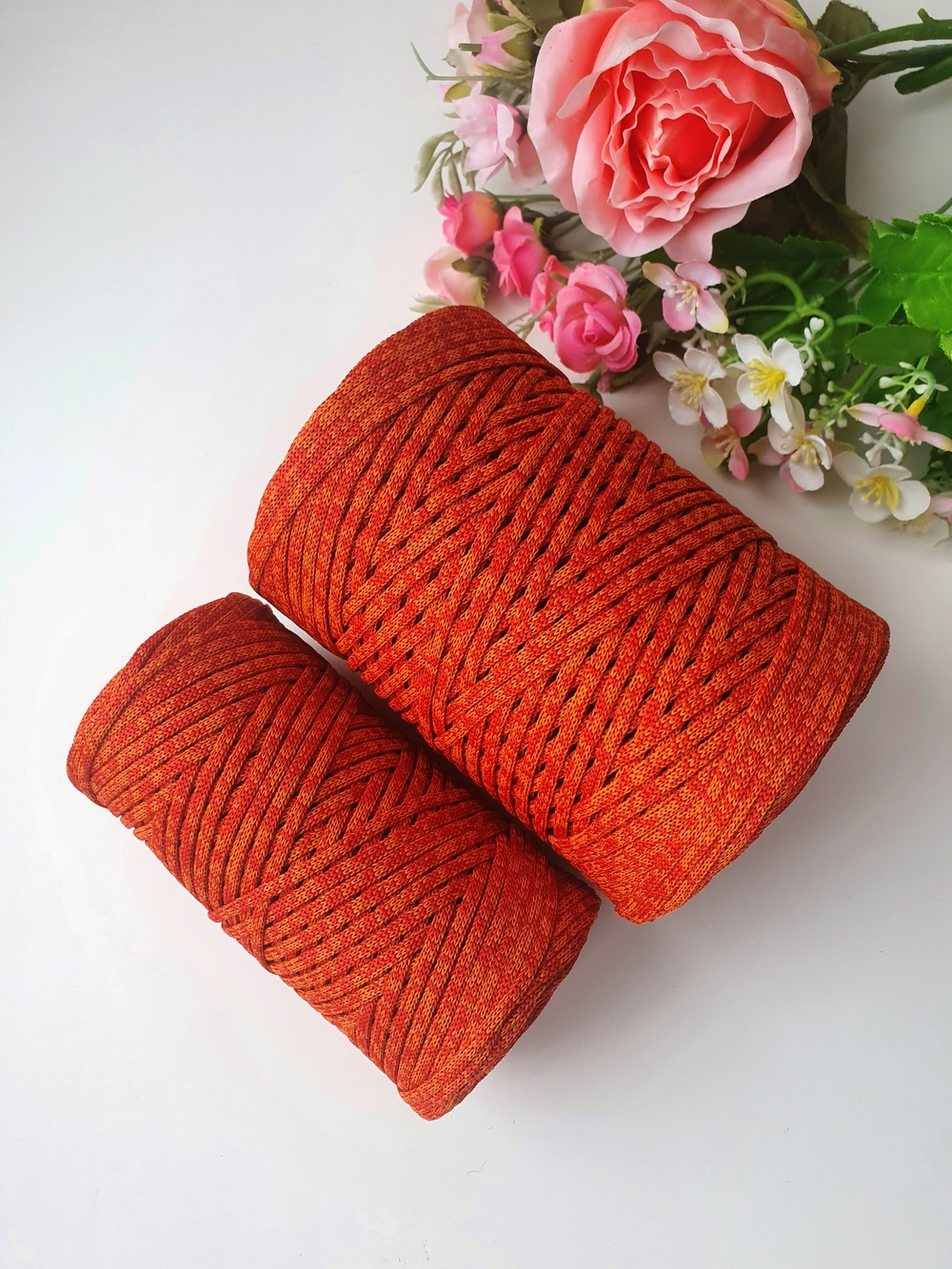 Azure melange Lite polyester cord 3 mm