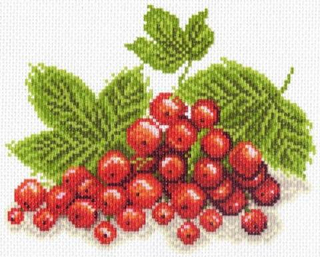 "Красная смородина"-1386 канва с рисунком