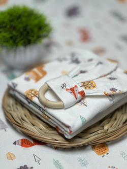 Пеленка Зверята в лесу фланель RinaAmari