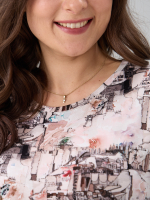 Футболка Фв-107/акварельгород-бежевый