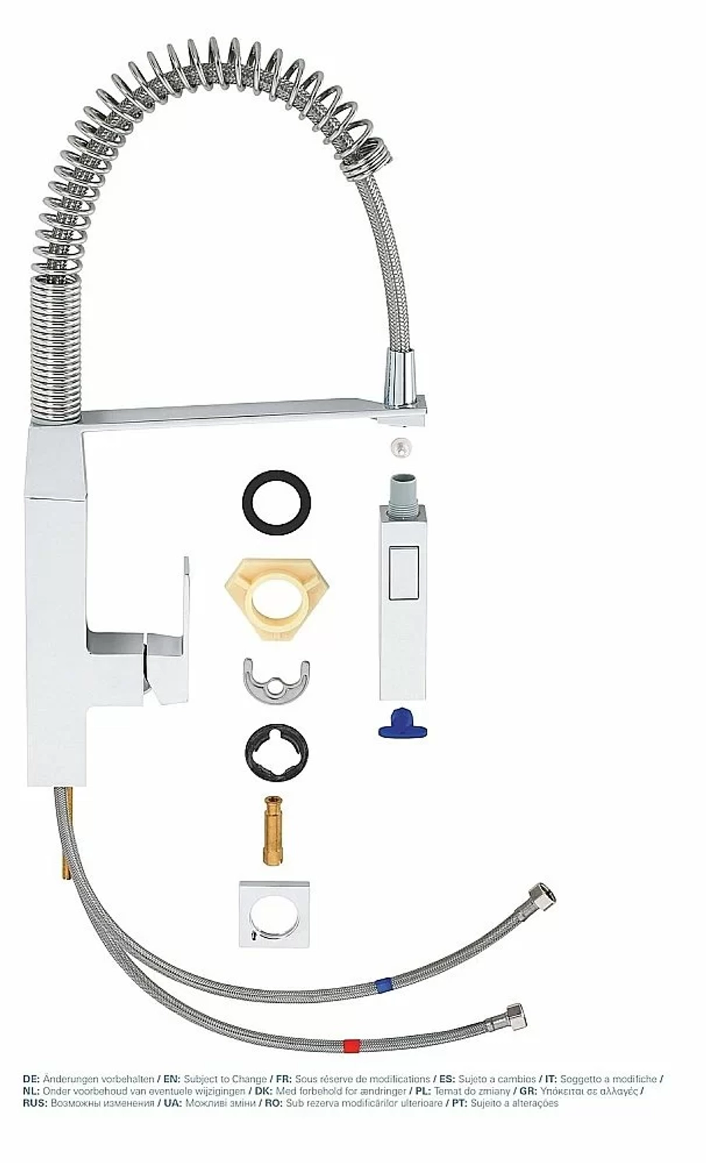 Смеситель для кухни Grohe Eurocube 31395000 хром