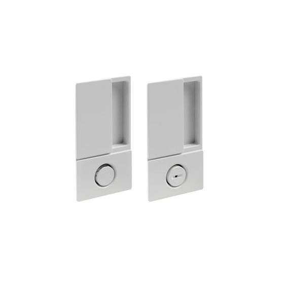 Дверная ручка c замком AGB WAVE Profil Doors белая матовая