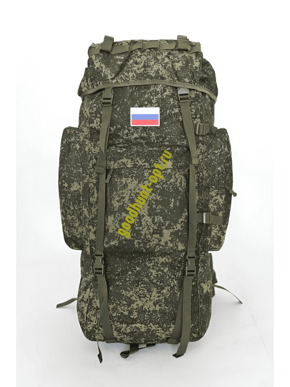 Тактический военный походный каркасный рюкзак 100 л Пиксель