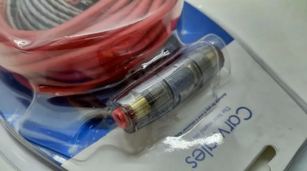 RA-08 / Комплект проводов для установки 2-х канального усилителя и сабвуфера, медные кабели, Carwales RA-08, TG (1 шт. / комплект)