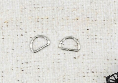 Полукольцо металлическое, р. 10х1,6 мм, никель