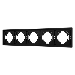 Рамка пластиковая FRM-TENDO-SFPL-5-BK (Arlight, -) 054657