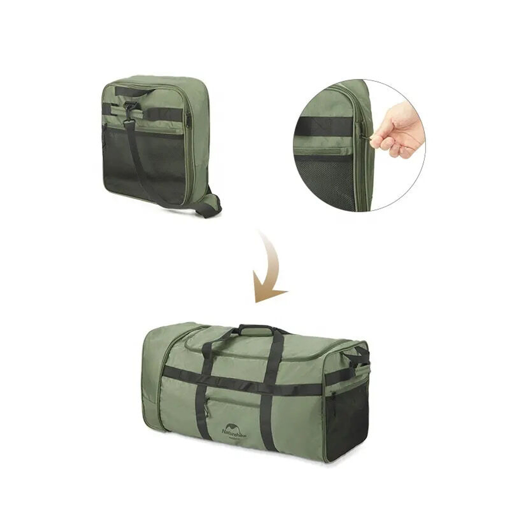 Сумка-тележка Naturehike NH21LX003 XS03 складная туристическая, артикул NH21LX003-B, цвет Черный