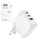 Сетевой адаптер питания HOCO C115A PD 65W + QC 3.0 2C1A (белый)