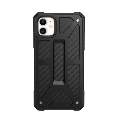 Чехол UAG Monarch для Apple iPhone 11 чёрный карбон (Carbon Fiber)