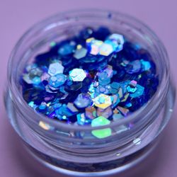 1759 Шестигранники микс "Крылья феи" 2 г крупные