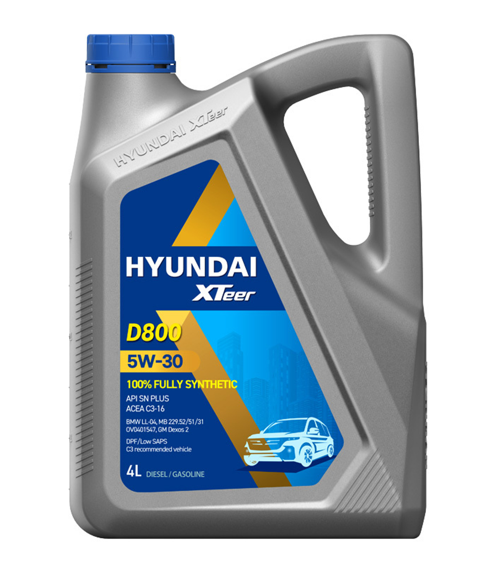 Масло HYUNDAI XTeer D800 5W30 SN/C3-16 (4л) синтетика
