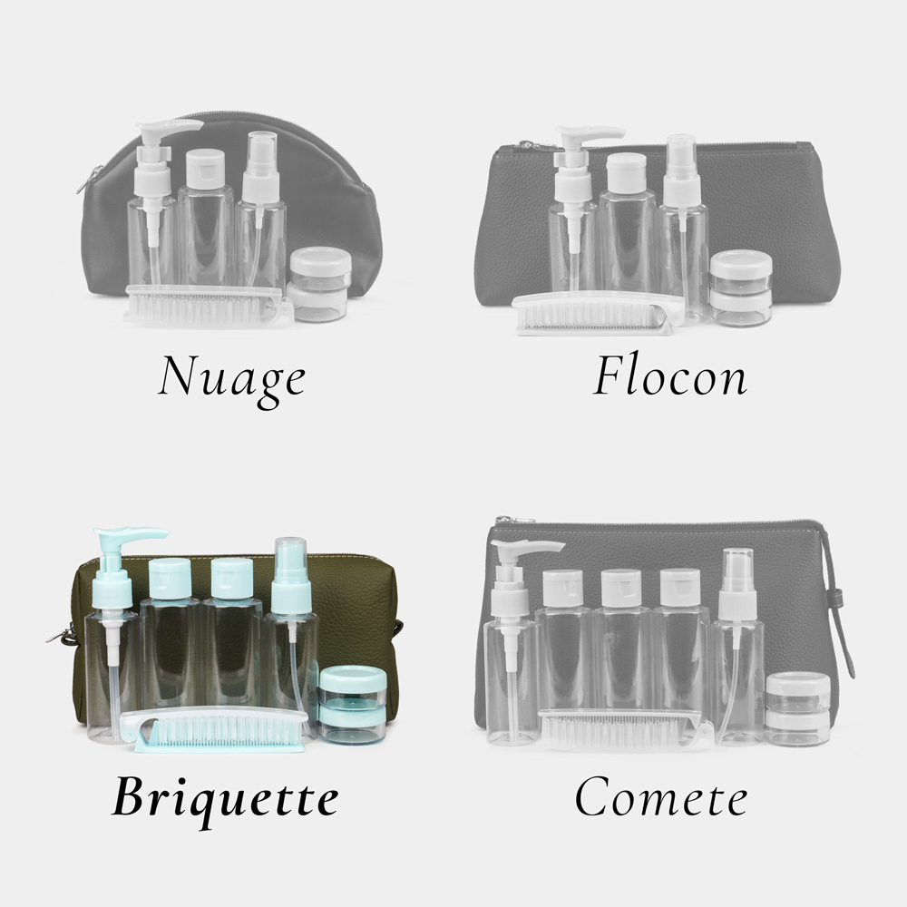 Несессер Briquette из кожи теленка, зеленого цвета