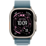 Apple Watch Ultra 3 GPS + Cellular 49mm Natural Titanium Case with Light Blue Alpine Loop - Medium,Model A3281