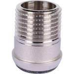 Клапан термостатический угловой STOUT - 1/2" x 3/4"EK (НР/НГ евроконус, PN10, Tmax 100°C)